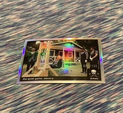 2022 ZEROCOOL JACKASS STUNTS INSERT STEVE-O QUIET GAME #S-62 SILVER HOLO 067/100