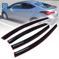 Window Visor Sun Rain Wind Guard Vent Shade For Hyundai Elantra Sedan 2011-2016