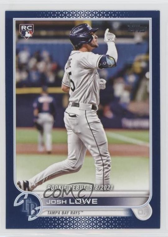 2022 Topps Update Rookie Debut Royal Blue Josh Lowe #US287 0l7e