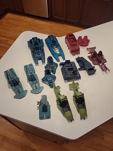 Estate Find!  1980s G.I. Joe Vintage Parts & Pieces Lot: Boats And Vehicles