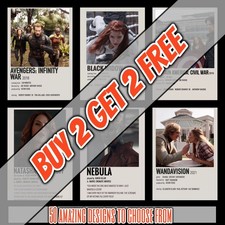 Marvel Movie & TV Show Posters/Prints Wall Art Gifts Home Decor