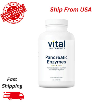 Vital Nutrients Pancreatic Enzymes 180 Capsules Digestive Support