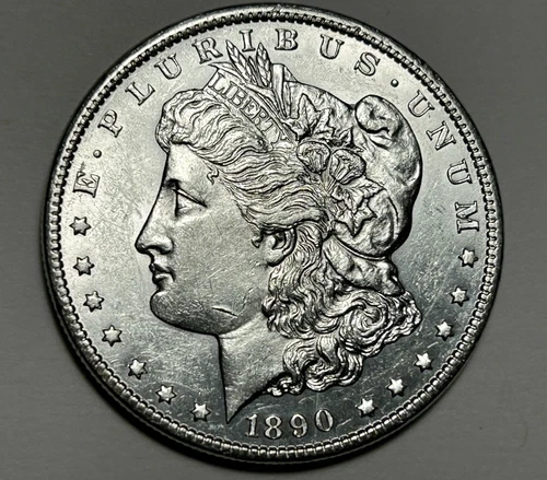 1890 CC  MORGAN DOLLAR BU DETAIL