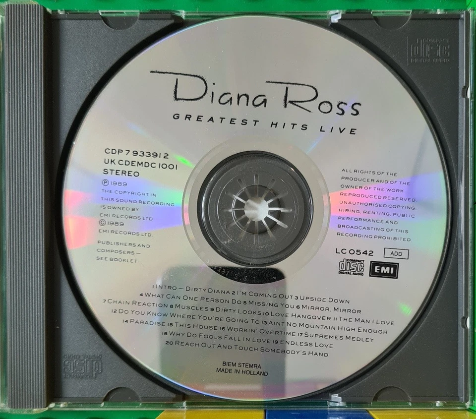 Diana Ross - Greatest Hits Live - EMI Records - CD - Bild 3 von 3