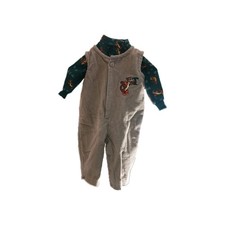 Rare Vintage Disney Store Embroidered Tigger Overalls Size 6 Months - 155