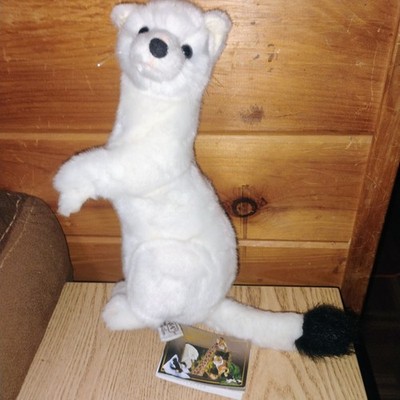 Hansa White Ferrit Plush NWT