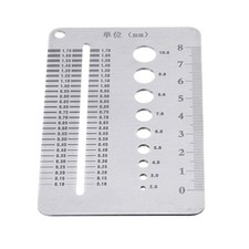 Stainless Steel Bolt Nut Screw Thread Gauge Plate Measuring Gauge Checker
