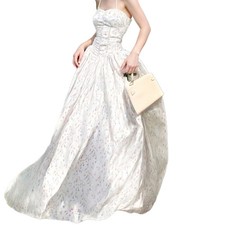 Women's Summer New Elegant Sexy Slimming Fitness Flower Printed Strap Long Dress