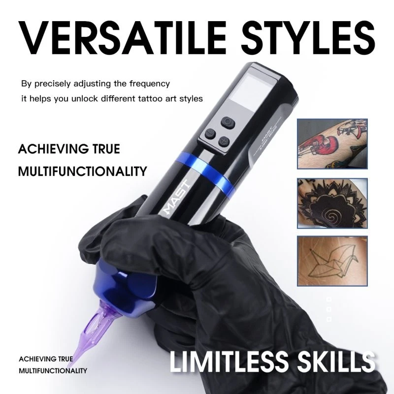 Dragonhawk Wireless Tattoo Pen Machine with Adjustable Frequency Mast Hertz - product detail image 2