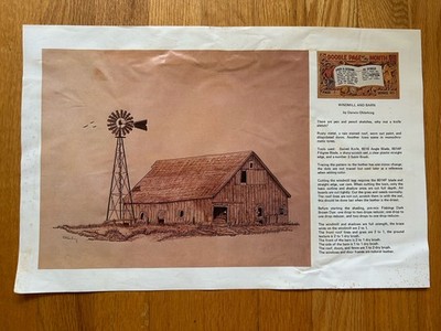 VTG Leather Tandy Craftaid Doodle Pages Series 4D Page 1