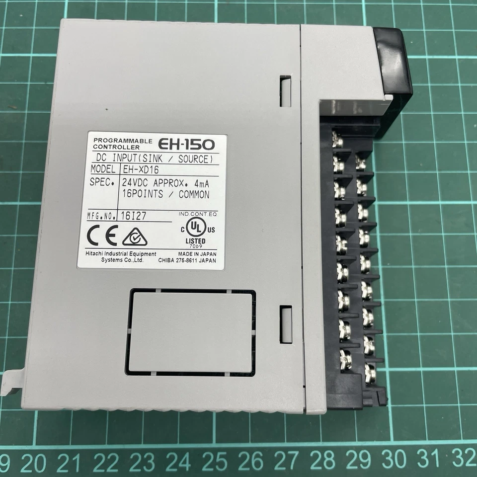 EH-XD16 Hitachi PLC 16 point Input Card Sink Source 24v DC 1696-0131 16L28 NOS - Image 3 of 4
