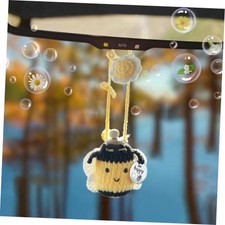Cute Car Air Freshener for Women,Man, Crochet Car Accessories Hanging, Cute