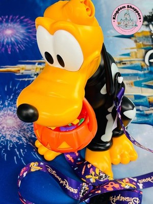 2025 Disney Parks Halloween Pluto Skeleton Sipper Cup Light Up