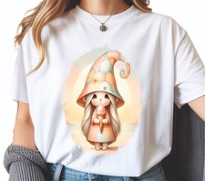 Gnome Iron On T Shirt Transfer Ready To Press DTF Heat Print DIY Gift UK G13