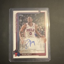 Topps 2025-26 Tyrese Maxey #TFRA-TM Autograph Philadelphia 76ers