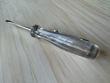 New Snap-on Clear Handle Flat Head Mini Pocket Screwdriver Spark Tester New Snap-on Clear Handle Flat Head Mini Pocket Screwdriver Spark Tester