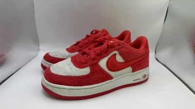 Nike Air Force 1 Valentine Youth Size 3Y Fire Red/Light Crimson-White FZ3552-612