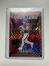 2024 Panini Rookies & Stars - Thrillers J.J. McCarthy #T-JMY Red Plaid (RC)