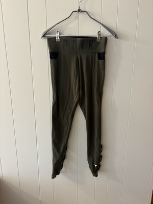Victorias Secret Pink Women s Small Leggings Yoga Green With Pockets E6