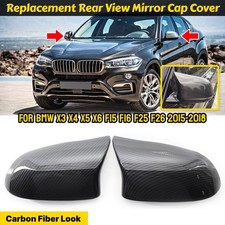 Carbon Optik Spiegelkappen Abdeckkappen Gehäuse für BMW X5 F15 X6 F16 X3 F25 X4