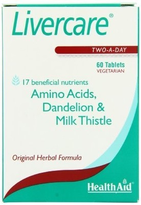 HealthAid Livercare (ROT - UK) Blisterpackung - 60 Tabletten - 3er Pack