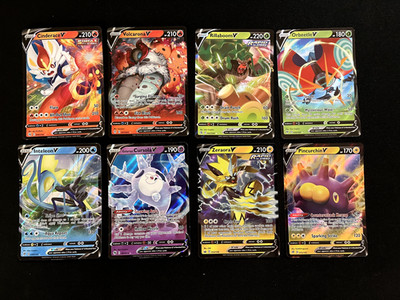 Pokemon 8 Card Set Featuring Fusion Strike,Evolving Skies,Champion's Path, Etc.