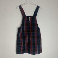 Forever 21 Dress Small Mini Pinafore Plaid Academia Preppy Schoolgirl Y2K Twee S
