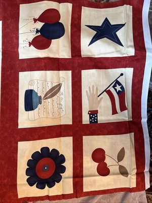 All Things, America Panel Pattern, Pieces For Quilt Set + Pattern