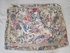 Ralph Lauren Tangier Standard Pillow Sham Floral 100 Cotton Jute Trim Bedding c