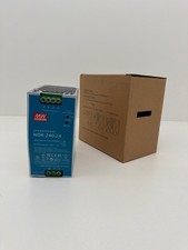 Mean Well NDR-240-24 DIN Rail Power Supply, 24VDC 10A