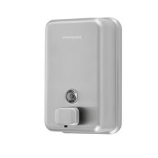 Commercial Soap Dispenser Wall Mount, Stainless Steel, 1 Pack