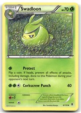 Swadloon 6/119 XY - Phantom Forces Uncommon Normal Pokemon TCG MP