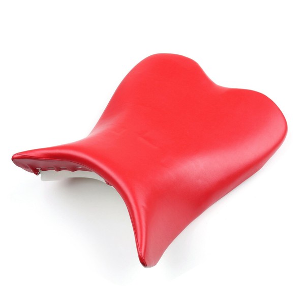 Front Fahrer Sitzbezug Echtleder FüR Yamaha YZF R1 2009-2011 Rot UK U7-image