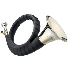 Dotzauer Fürst-Pless-Horn B mit Stimmzug, Lederumwicklung Jagdhörner NEU