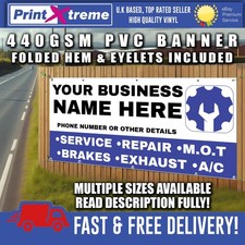 MOT GARAGE MECHANIC BANNER SIGN SIGNS Outdoor workshop PVC Eyelets