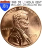 1989 (P) Lincoln Memorial Cent Penny 1c - BRILLIANT UNCIRCULATED (BU)