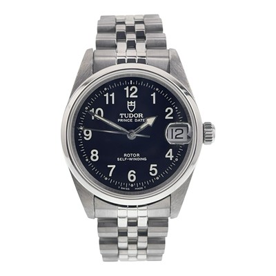Tudor Prince Date Stainless Steel Black Dial 32mm Automatic Unisex