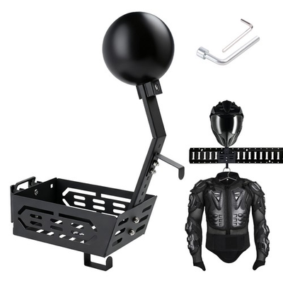 #ad #ad E Track Motorcycle Helmet Rackwith Glove Trayamp;Coat HookStoring HelmetJacket.. $59.98