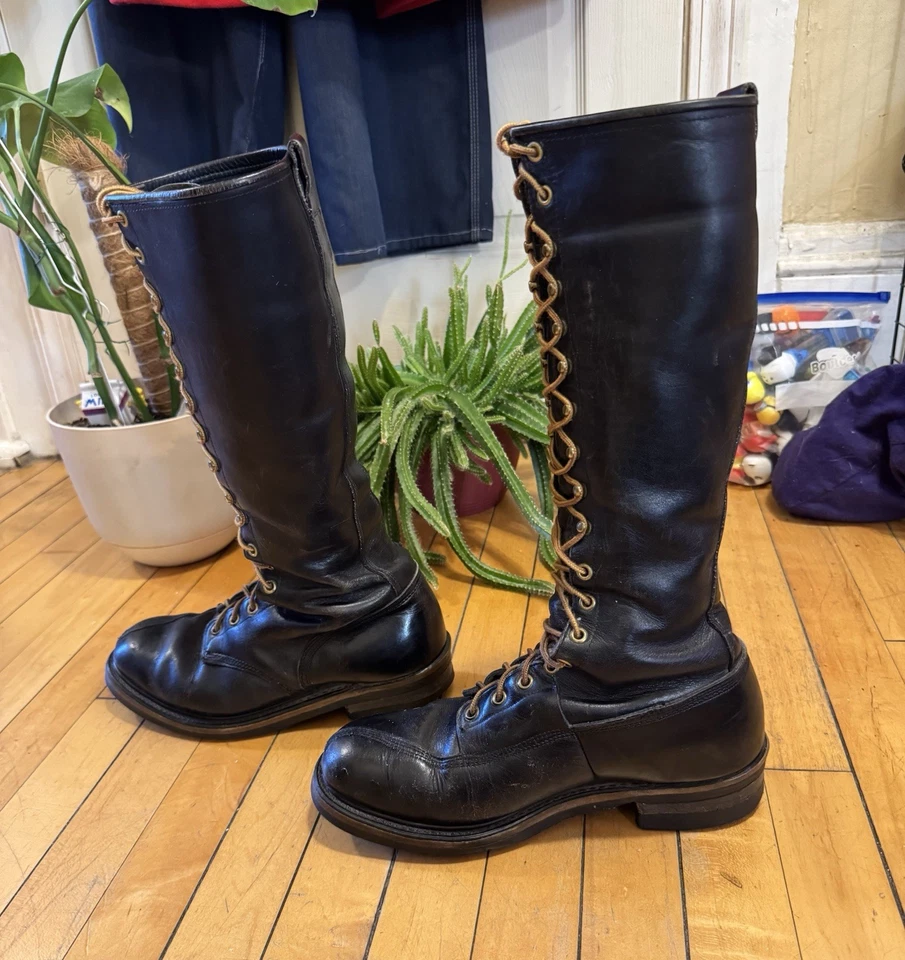 Vintage 1952 Chippewa US Army Quartermaster Steel Toe Boot Goodyear Welt Size 7D - Image 2 of 4