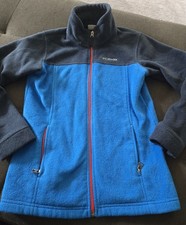 Columbia Fleece Zip Up, Youth Medium Blues And Red