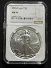 2026 $1 American Silver Eagle NGC MS69 Brown Label!!