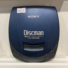 Sony Discman D-191 CD Player Digital Mega Bass Blue AVLS Headphone Jack