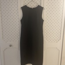 Ann Taylor Dress Womens size 6 Navy Blue Sleeveless Sheath Pencil Career $129
