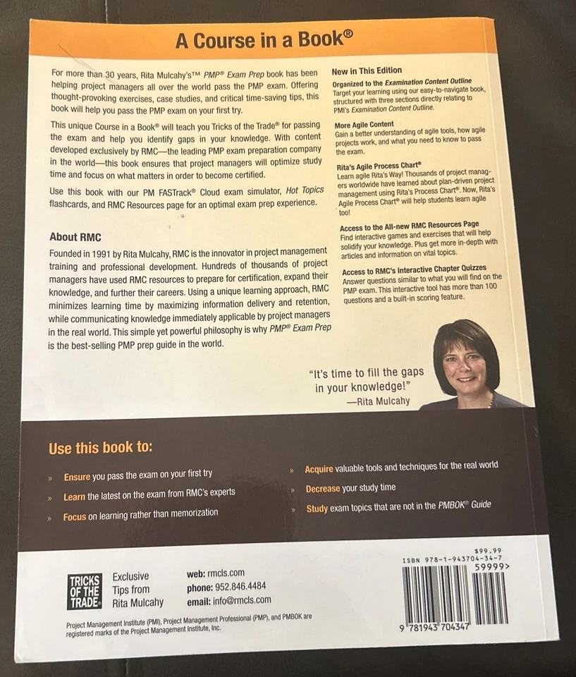 PMP Exam Prep Eleventh Edition Rita Mulcahy Margo Kirwin 2023 *READ DESCRIPTION* - Image 2 of 4