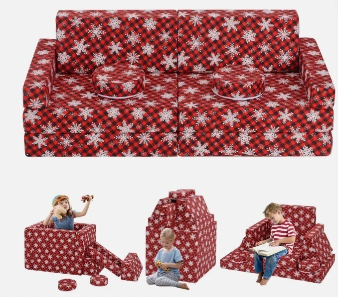 Sofá de juego modular para niños 10 piezas sofá de juego para niños sofá de juego Foto 4 de 4