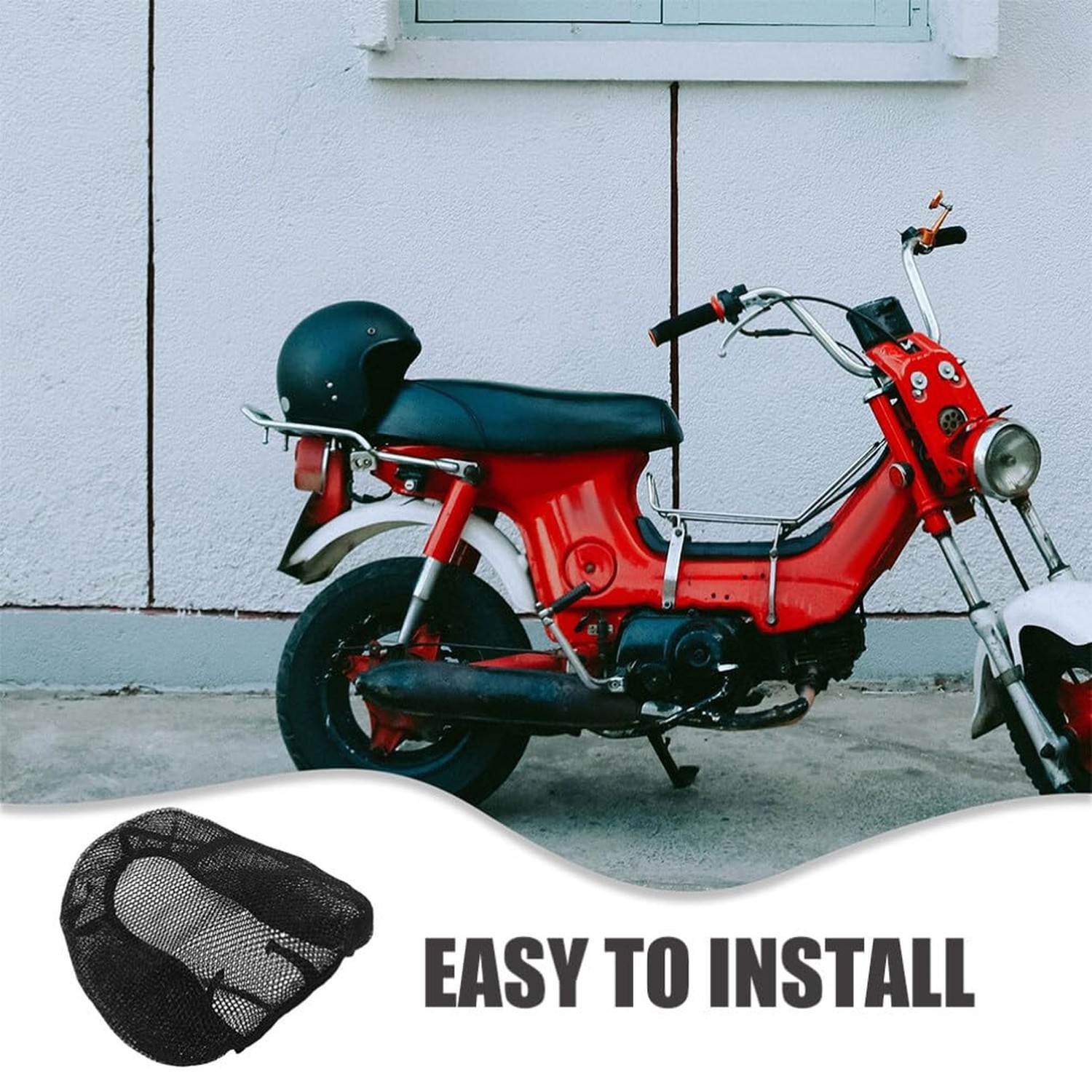 iplusmile Motorcycle Seat Cover Insulated Breathable Cushion Protector 36X22 ...