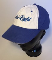 Authentic Bud Light Beer Blue White Cap - Baseball Hat - Velcro Adjustable Authentic Bud Light Beer Blue White Cap - Baseball Hat - Velcro Adjustable