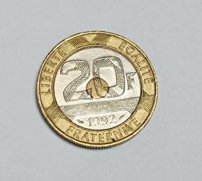 Pièce de monnaie - 20 FRANCS MONT SAINT-MICHEL - 1992 - France - Photo 1/3