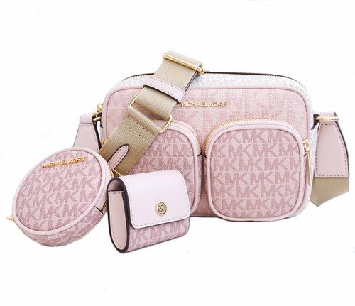 Sac Michael Kors sac à bandoulière Jet Set Item MD PKT Xbody P. BlushMulti neuf - Photo 2 sur 12