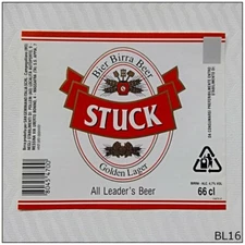 Stuck Golden Lager Beer Label (BL16)